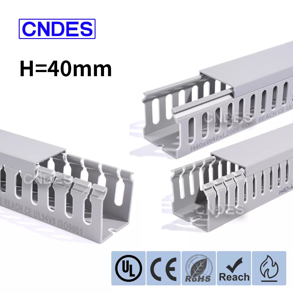 ПВЦ жици Raceway канал со дупчиња од 40 mm