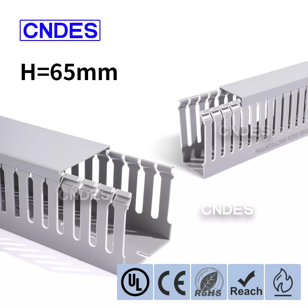 Индустриски канал за ожичување ПВЦ со дупчиња од 65 мм